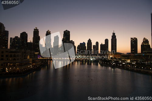 Image of musical fountain in Dubai