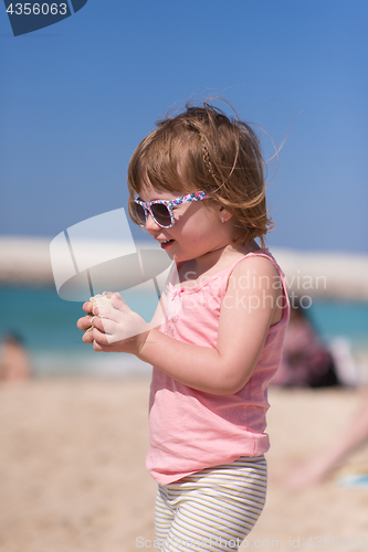 Image of little girl at beach