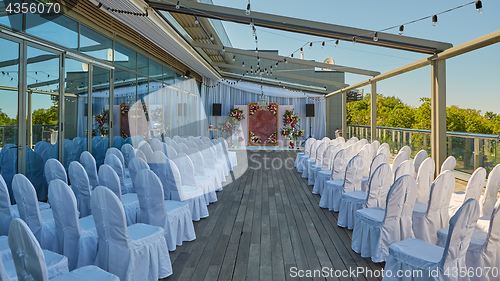 Image of Arch for the wedding ceremony.