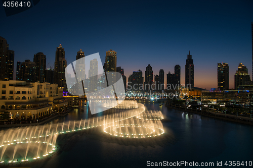 Image of musical fountain in Dubai