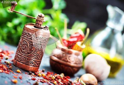 Image of spice and oil