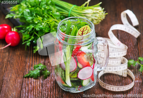 Image of fresh vegetable salad