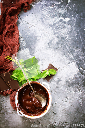 Image of chocolate sauce