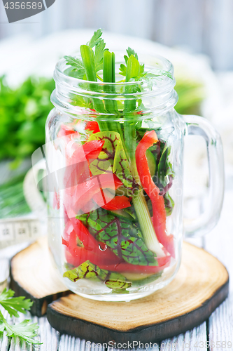 Image of fresh vegetable salad