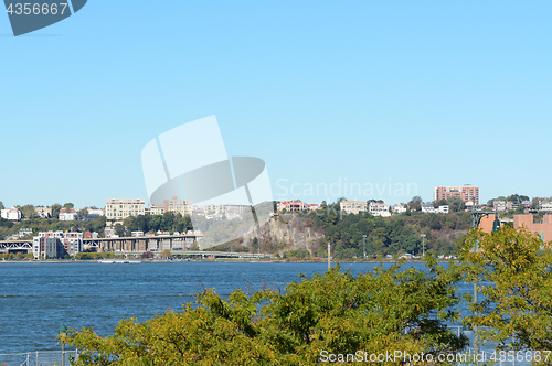 Image of View across the Hudson River to Weehawken, New Jersey