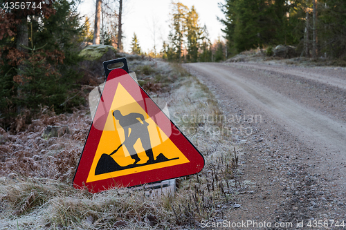 Image of Warning for road work sign