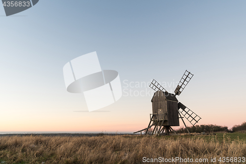 Image of Old wooden windmill