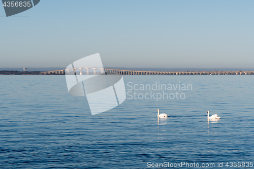 Image of Peaceful view at the Oland Bridge in Sweden