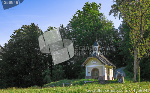 Image of Small chapel on the hill in Berchtesgaden Bavarian national park