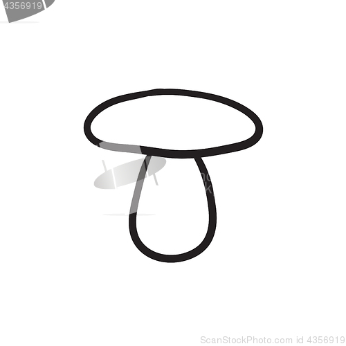 Image of Mushroom sketch icon.