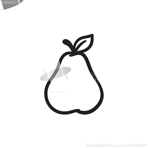 Image of Pear sketch icon.
