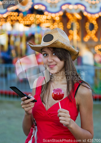 Image of Candy apple girl