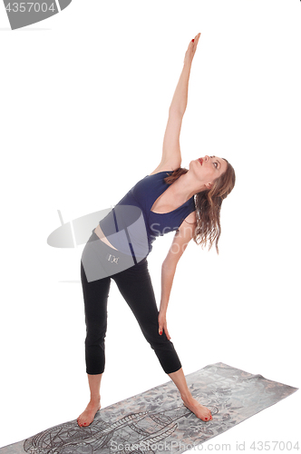 Image of Woman stretching her body