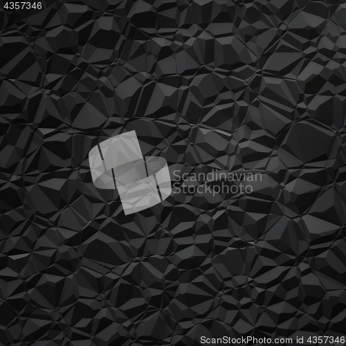 Image of black polygon background