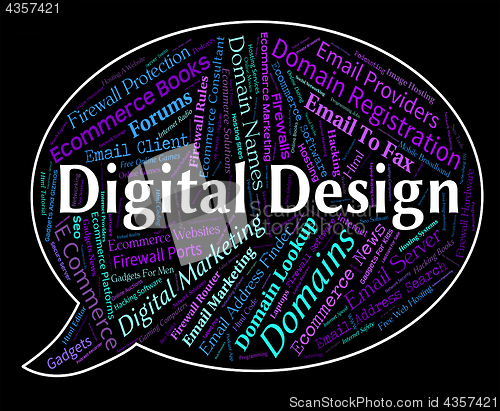 Image of Digital Design Means Technology Computer And Electronic