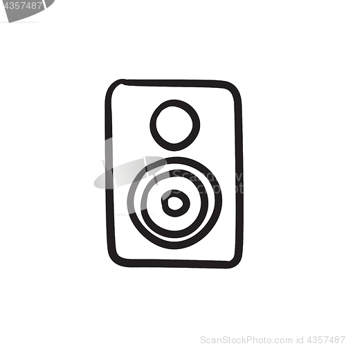 Image of MP3 player sketch icon.