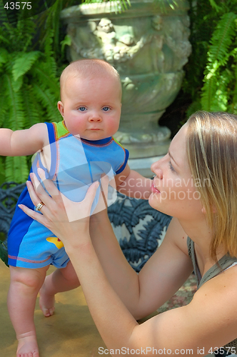 Image of Mother and Baby Portrait