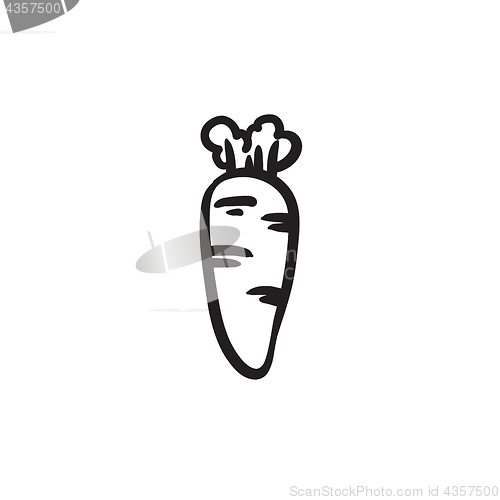Image of Carrot sketch icon.