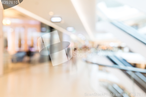 Image of Blurred shopping mall background