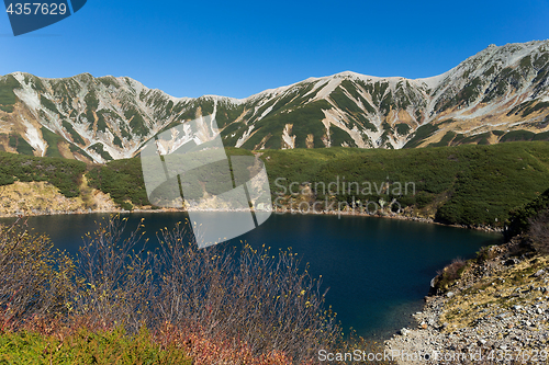 Image of Mikurigaike pond and sunshine