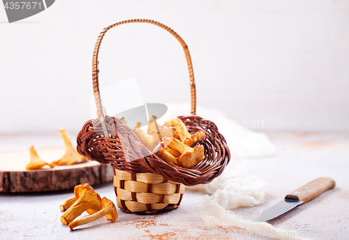 Image of raw mushrooms