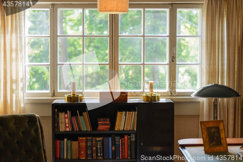 Image of The interior of the study.