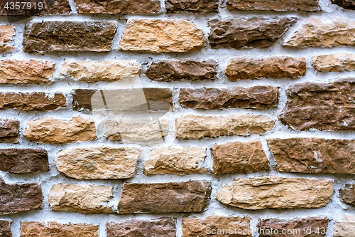 Image of Wall of ginger stone.