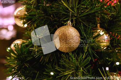 Image of Toys on the Christmas tree.
