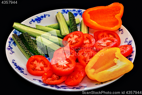 Image of Dish with vegetables.