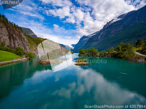 Image of Beautiful Nature Norway aerial photography.