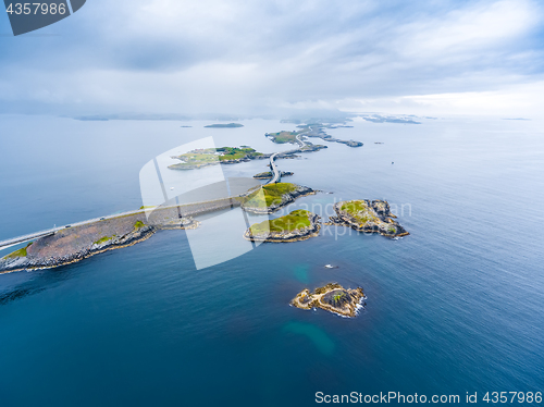 Image of Atlantic Ocean Road aerial photography.