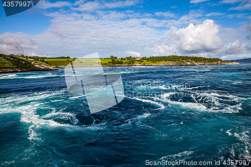 Image of Whirlpools of the maelstrom of Saltstraumen, Nordland, Norway