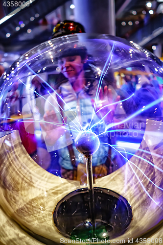 Image of Closeup view of plasma ball