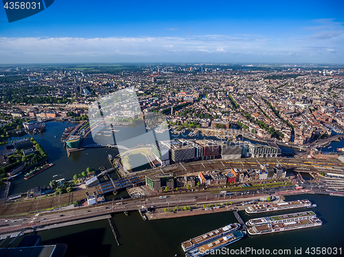 Image of City aerial view over Amsterdam