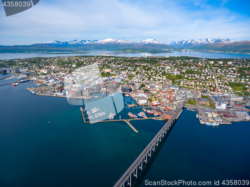 Image of Bridge of city Tromso, Norway