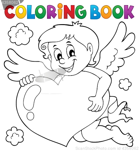 Image of Coloring book Cupid topic 4