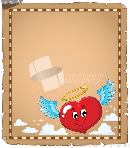 Image of Valentine heart topic parchment 3