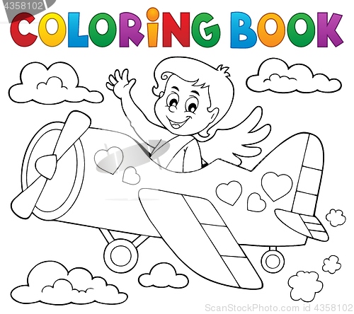 Image of Coloring book Cupid topic 5