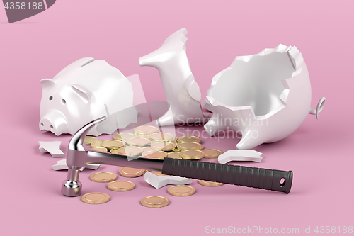 Image of Broken piggy bank