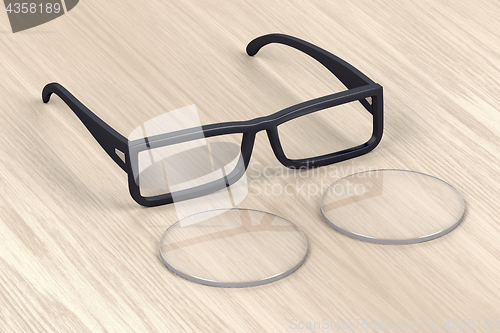 Image of Eyeglasses frame and lens
