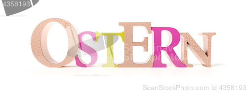 Image of the word easter in german language