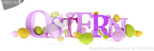 Image of the word easter in german language