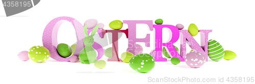 Image of the word easter in german language