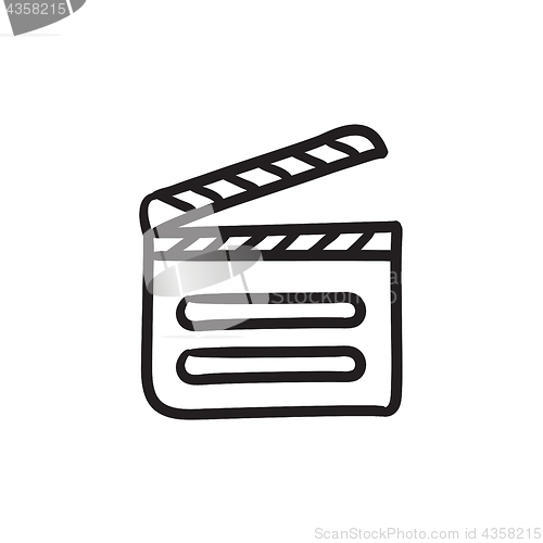 Image of Clapboard sketch icon.