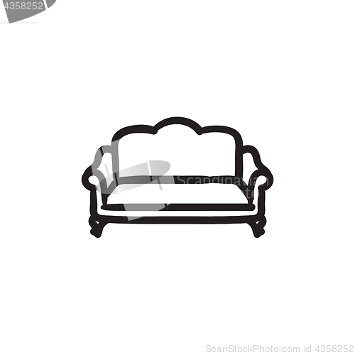 Image of Sofa sketch icon.