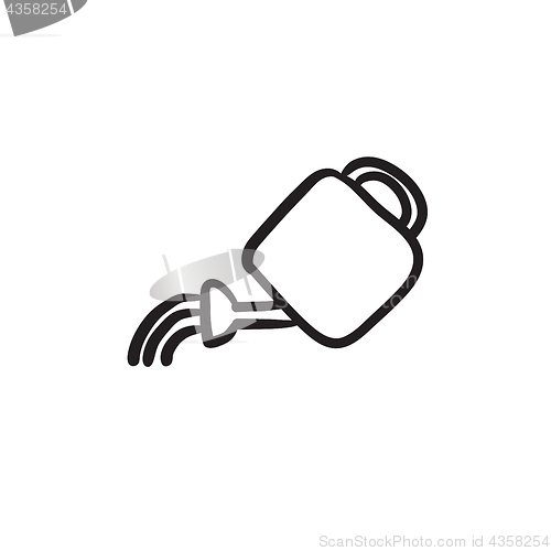 Image of Watering can sketch icon.