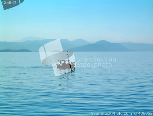 Image of Early morning fishing boat