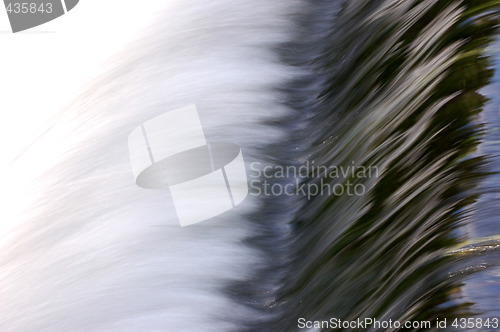 Image of Rushing water over weir horizontal