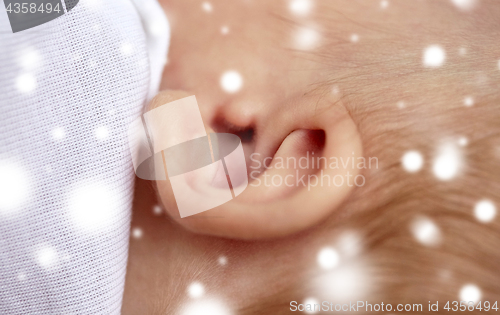 Image of close up of baby ear