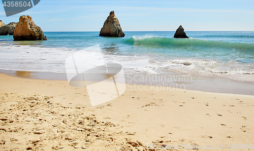 Image of Portimao beach in Algarve, Portugal